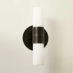 Figaro Matte Black Wall Sconce - Modern Lighting Fixture for Home Decor