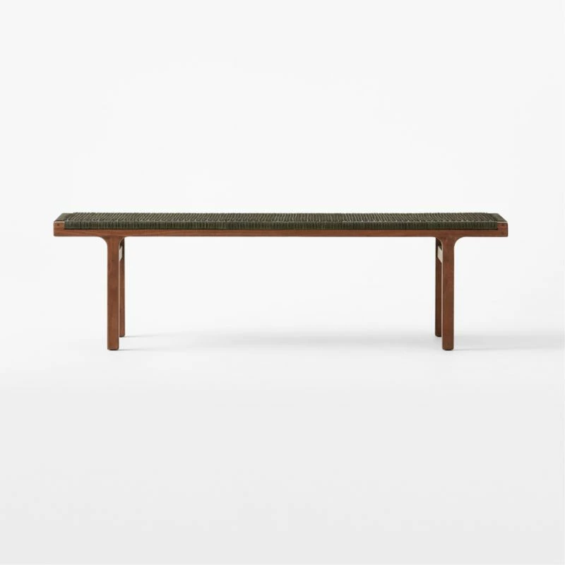 Large Green Leather Bench - Stylish Living Room Furniture - Image 3