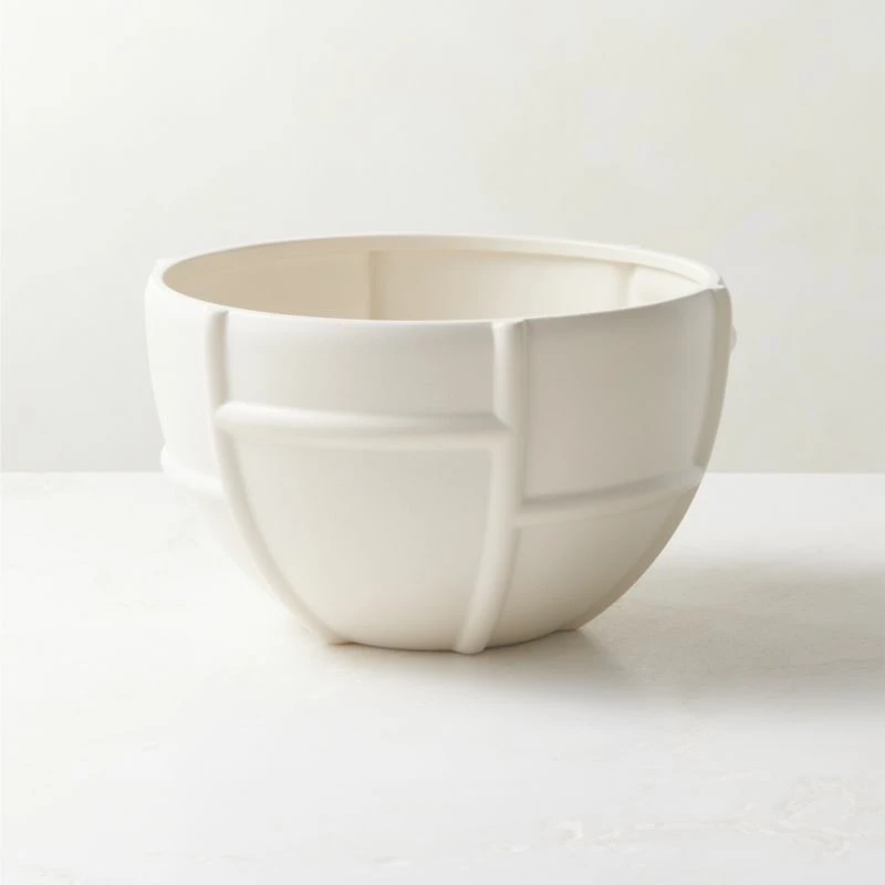 Grille White Decorative Bowl Small - Elegant Home Accessory