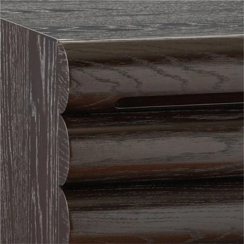 Hark Hi-Gloss Oak Wood 2-Drawer File Cabinet - Stylish Office Storage Solution - Image 8