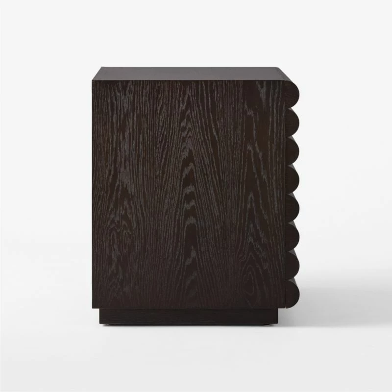 Hark Hi-Gloss Oak Wood 2-Drawer File Cabinet - Stylish Office Storage Solution - Image 6