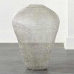 Hatch Chainmail Floor Vase - Elegant Home Accessory for Modern Decor