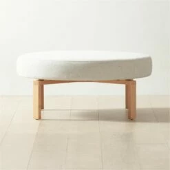 Humboldt Wool Upholstered Ottoman - Stylish Living Room Furniture