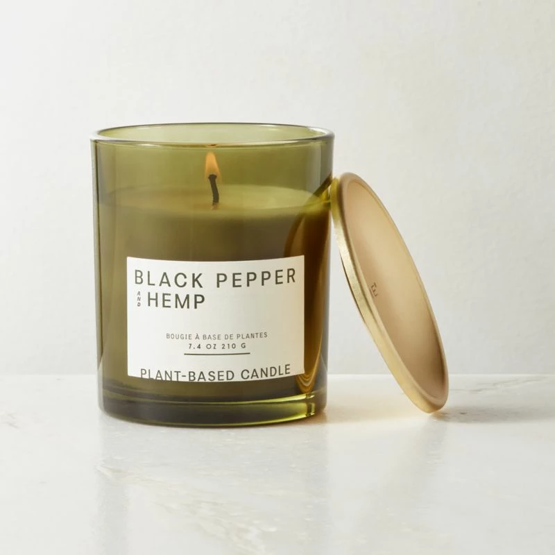 Illume Black Pepper & Hemp Scented Candle | 7.4 OZ | Home Accessories - Image 2