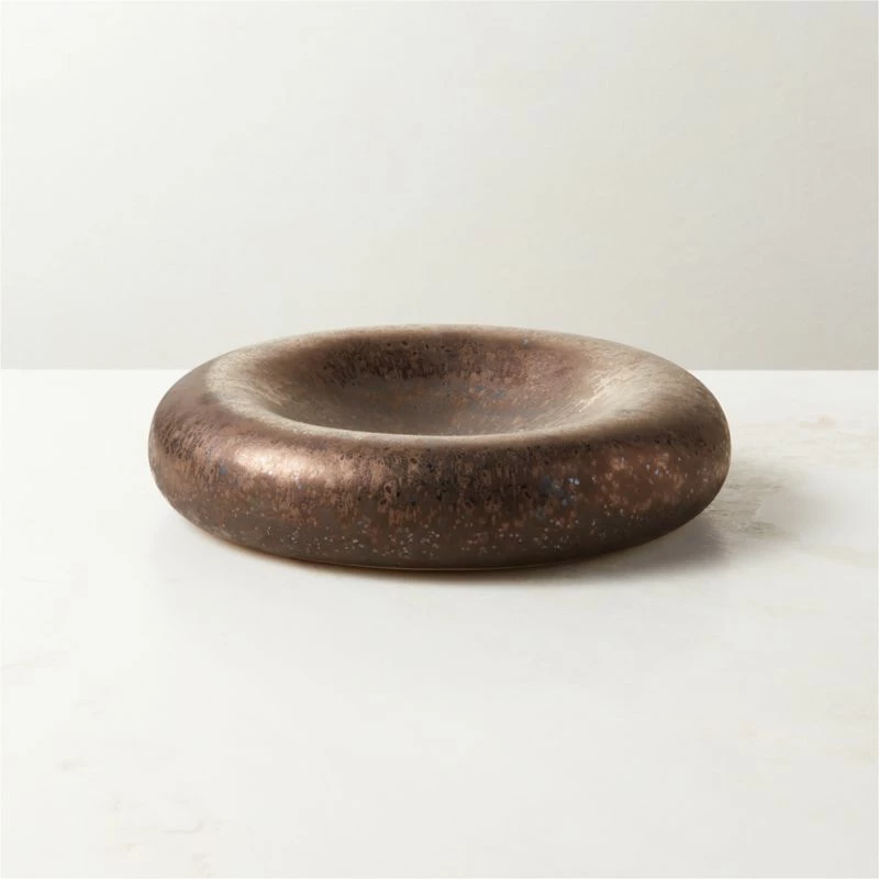 Kashima Bronze Catchall Dish - Elegant Home Accessory for Keys & Jewelry