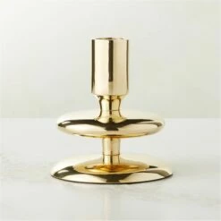 Latto Unlaquered Brass Taper Candle Holder Small - Elegant Home Accessory
