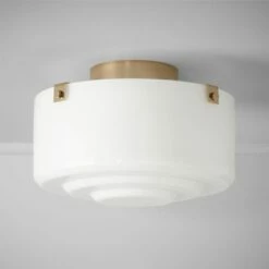Lenon Champagne Flush Mount Light – Modern Ceiling Lighting Fixture