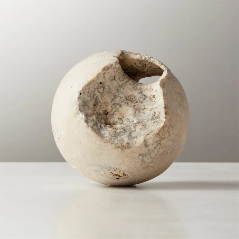 Limestone Sphere Bowl Filler - Elegant Home Accessories for Modern Décor