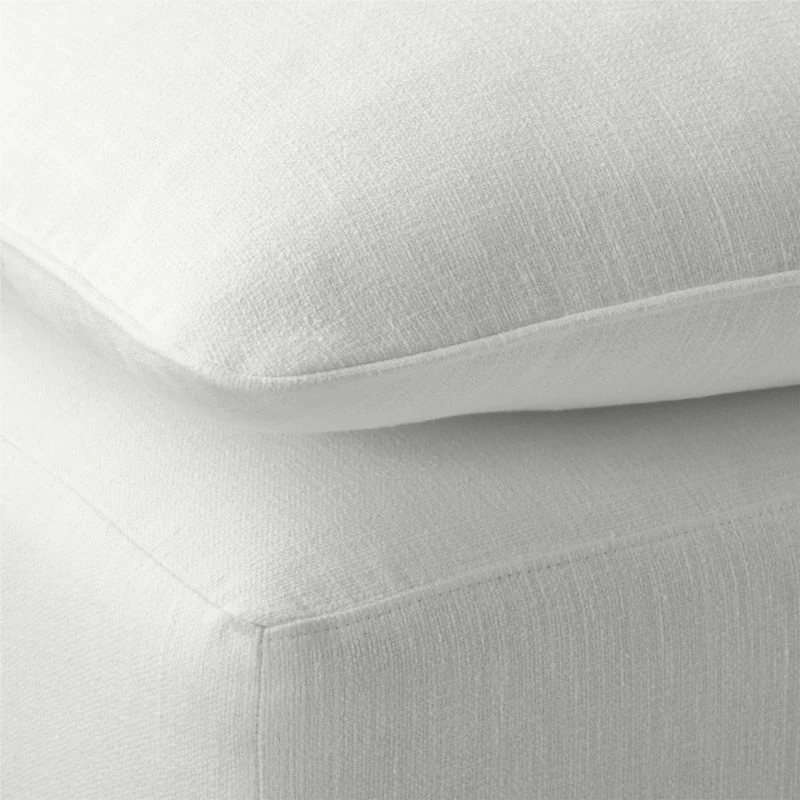 Lumin 4-Piece Modular Snow White Performance Fabric Sectional Sofa - Modern Living Room Furniture - Image 7