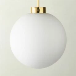 Marra Polished Brass Globe Pendant Light - Modern Lighting Fixture