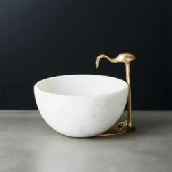 Elegant Miles Marble Serving Bowl - Perfect for Home Decor & Entertaining