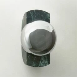 Neptune Green Marble Wall Sconce Light - Elegant Modern Lighting Fixture