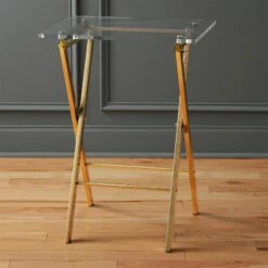 Novo Acrylic Folding Table - Lightweight & Durable Home Accessory