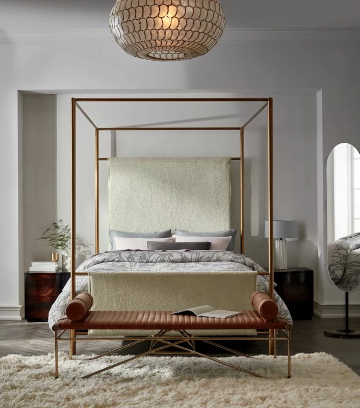 La Strizza 61" Saddle Leather Bench with Bolster Pillows - Luxurious Living Room Furniture - Image 3