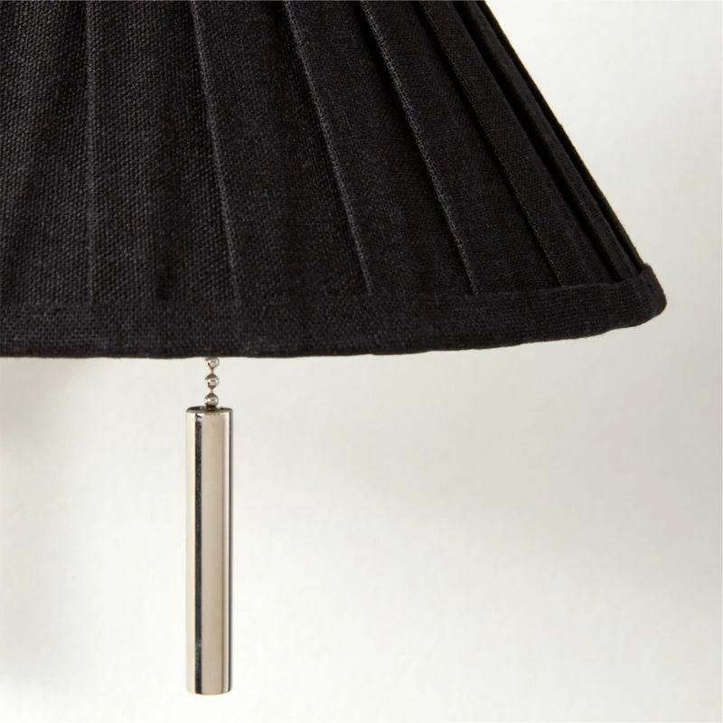 Pogo Polished Nickel And Black Cane Wall Sconce - Modern Lighting Fixture - Image 3