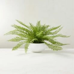 10" Faux Potted Fern Plant - Realistic Artificial Greenery for Home Decor