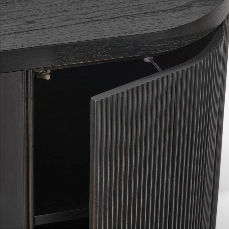 Reid Oval Black Wood Storage Desk β Modern Office Furniture - Image 7