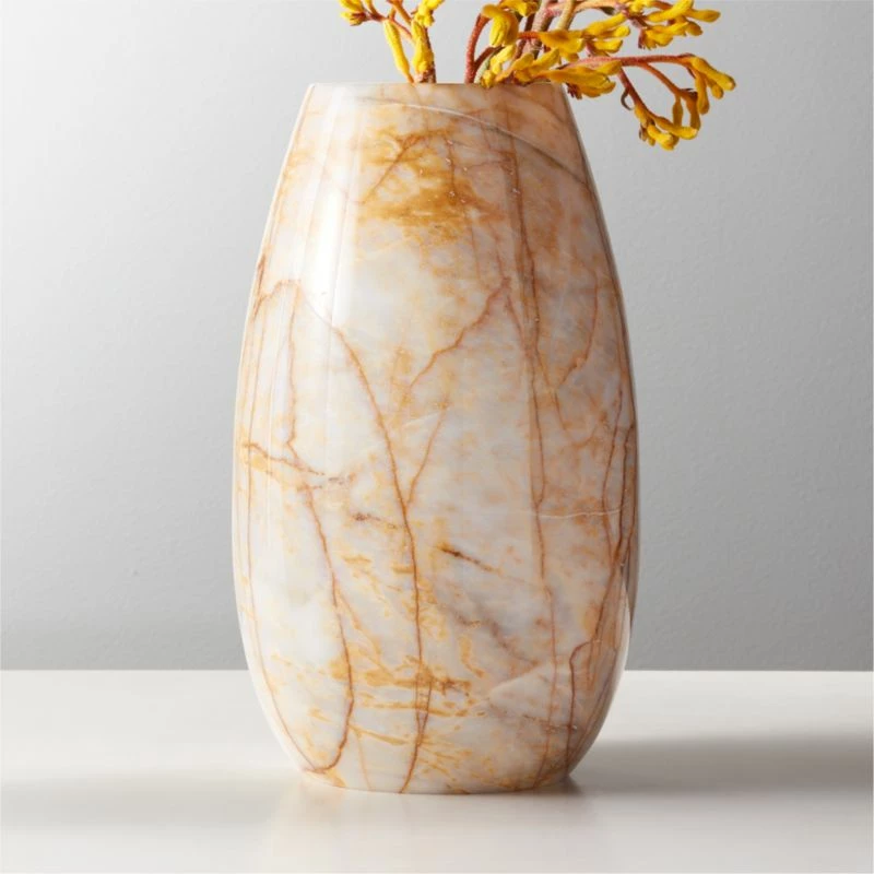 Reign Golden Marble Vase – Elegant Home Accessories for Modern Décor - Image 2