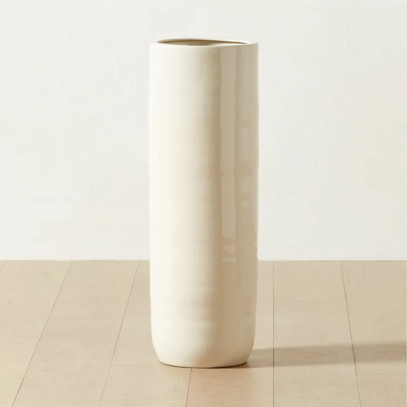 Reo Tall White Vase – Elegant Home Accessory for Modern Décor