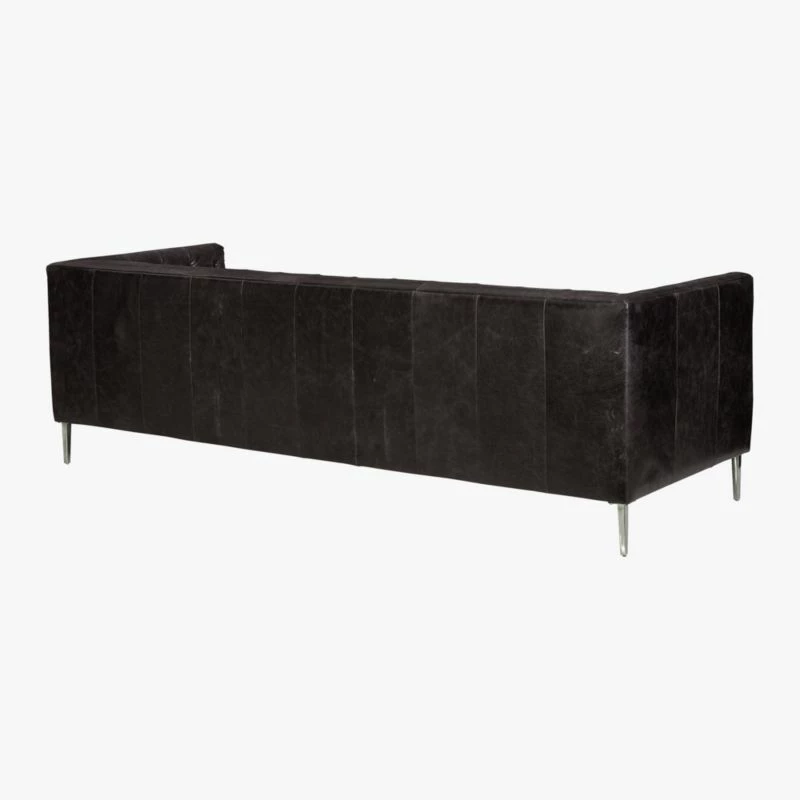 Savile Leather Tufted Sofa - Luxurious Living Room Furniture - Image 8