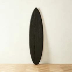 Salema Decorative Black Surfboard - Stylish Wall Decor for Modern Homes