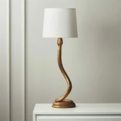 Snake Bronze Table Lamp - Elegant Lighting for Modern Interiors
