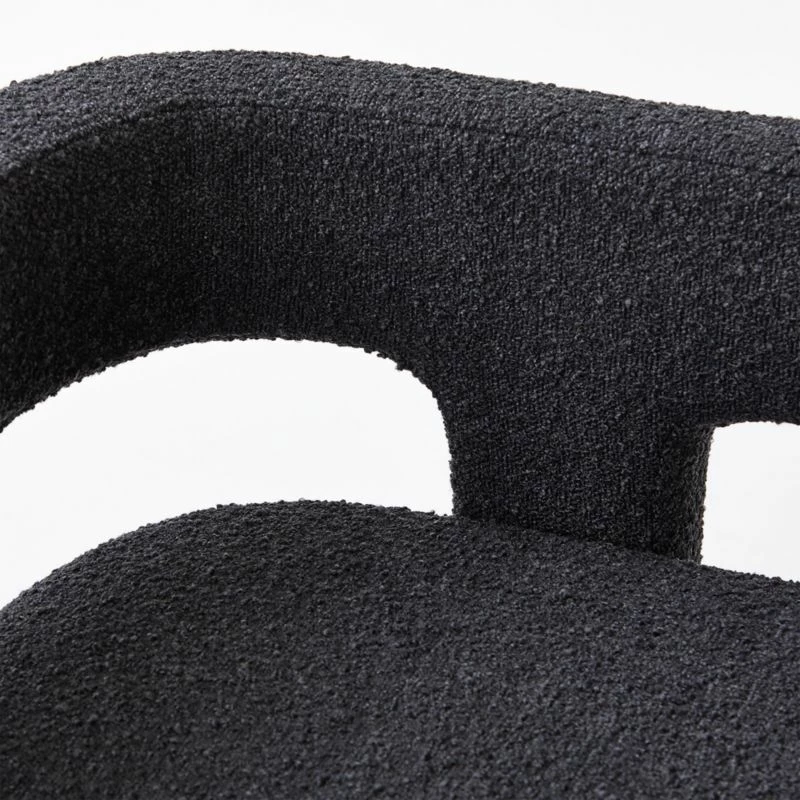 Stature Black Boucle Bench – Modern Living Room Furniture - Image 8