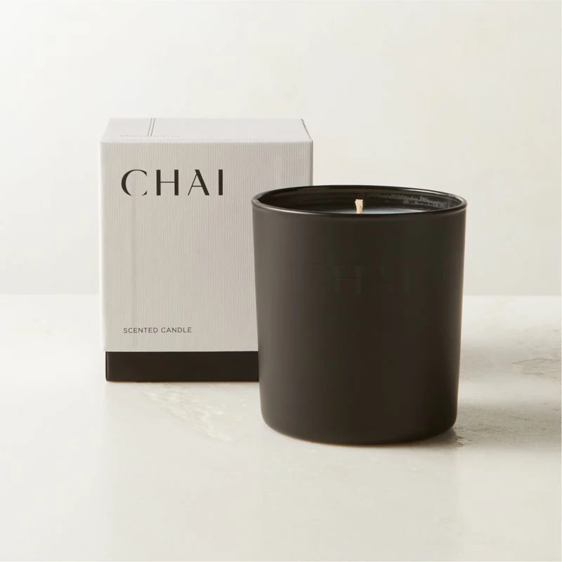 Stockhome Chai Scented Candle 8oz - Aromatic Home Accessory for Relaxation