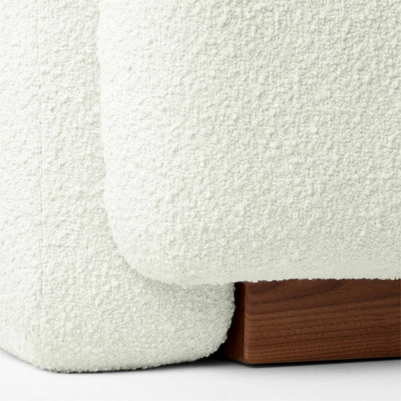 Terrain 4-Piece L-Shaped Ivory Boucle Sectional Sofa | Modern Living Room Furniture - Image 6