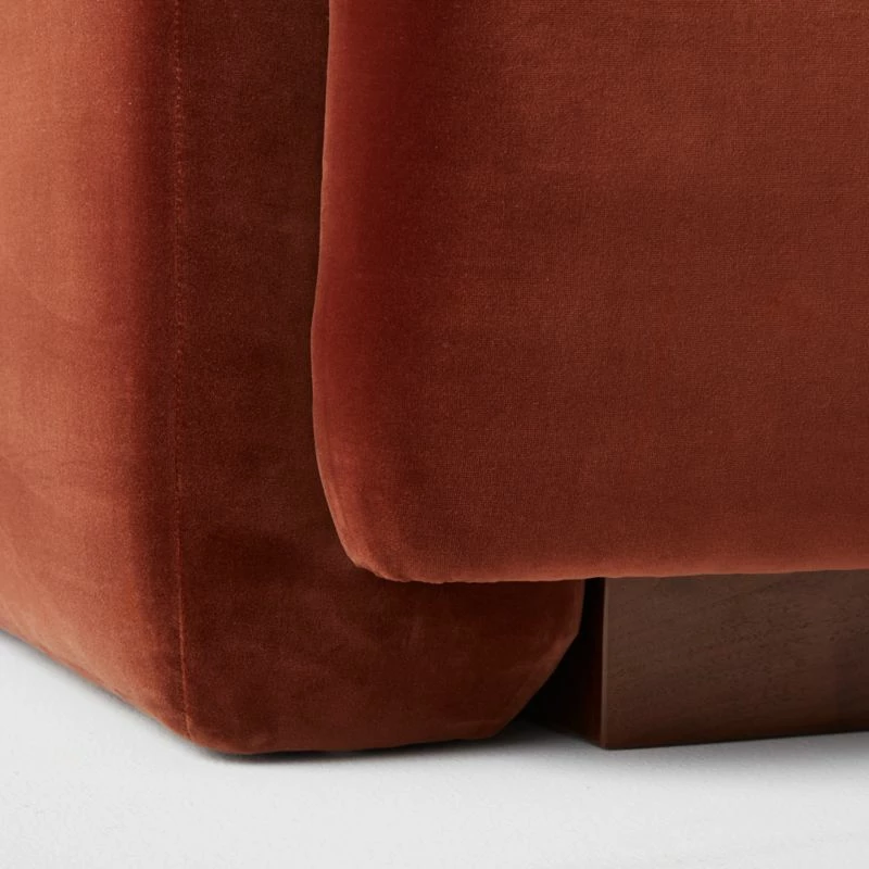 Terrain 5-Piece L-Shaped Bronze Brown Velvet Sectional Sofa With Left Arm - Luxurious Living Room Furniture - Image 6