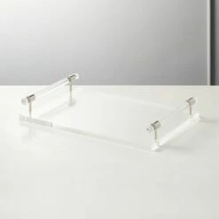 Theron Clear Acrylic Tray - Stylish & Durable Home Accessory