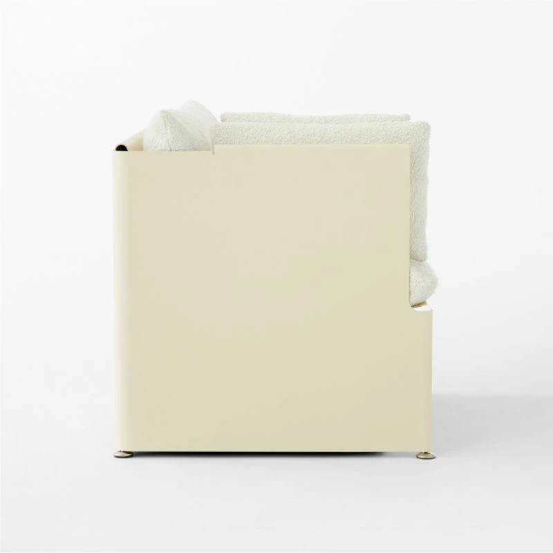 Tol Ivory Boucle Chair - Modern Living Room Furniture - Image 5