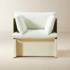 Tol Ivory Boucle Chair - Modern Living Room Furniture