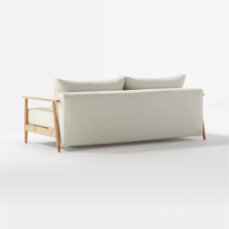 Una Ivory Boucle Sleeper Sofa - Stylish & Comfortable Living Room Furniture - Image 7