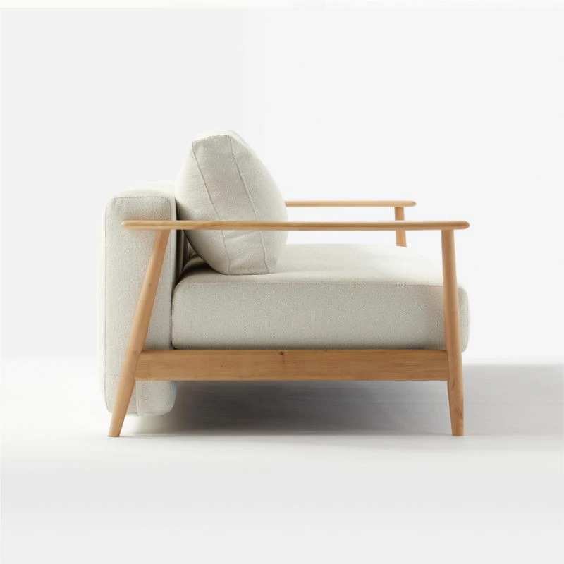 Una Ivory Boucle Sleeper Sofa - Stylish & Comfortable Living Room Furniture - Image 6