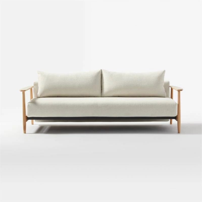 Una Ivory Boucle Sleeper Sofa - Stylish & Comfortable Living Room Furniture - Image 3