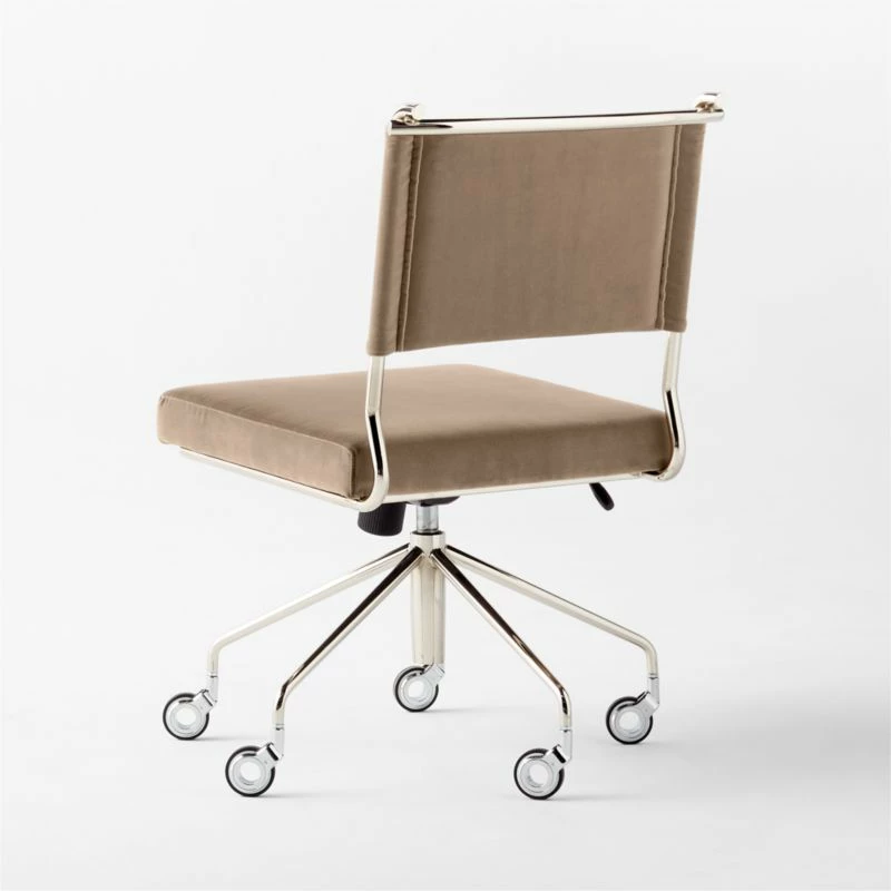 Vicino Rye Velvet Office Chair - Image 5