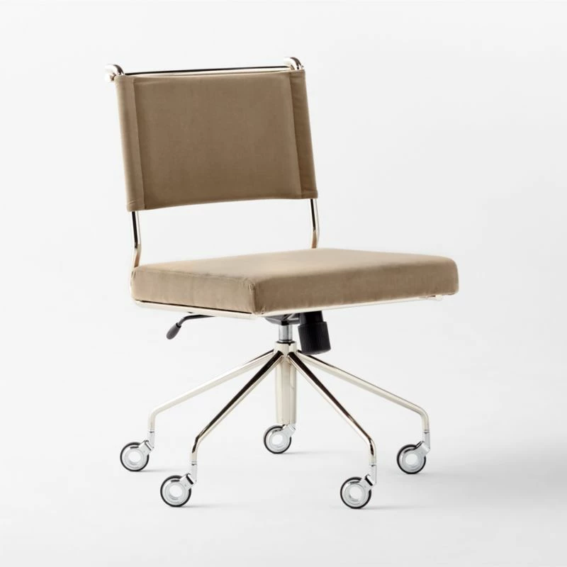 Vicino Rye Velvet Office Chair - Image 3