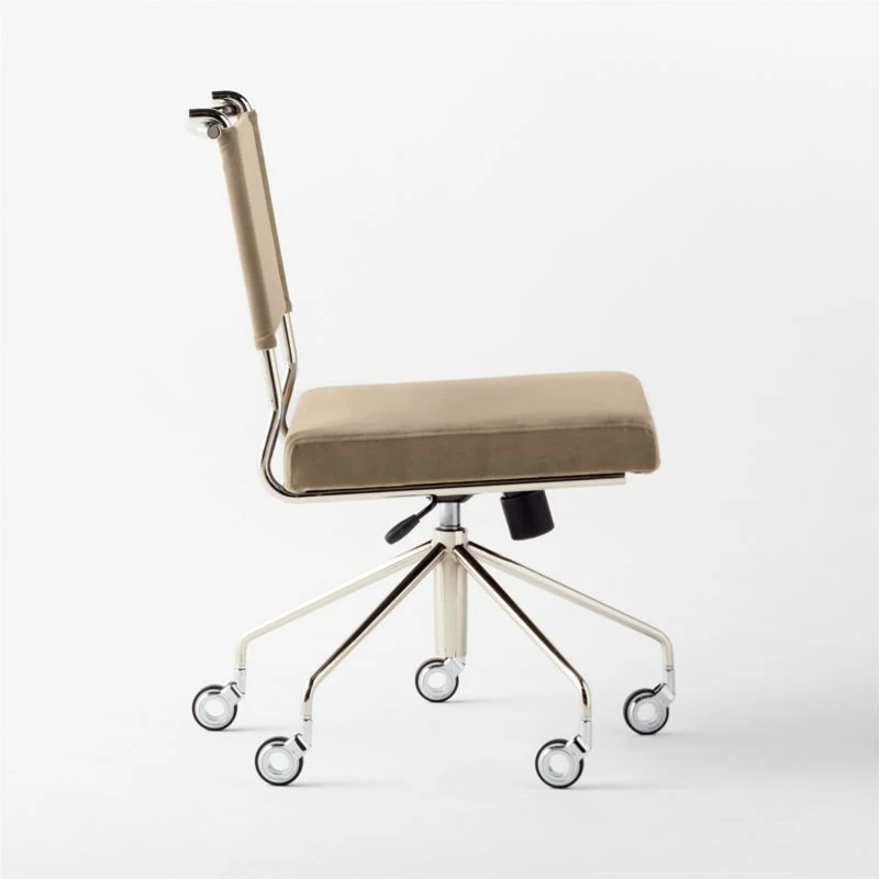 Vicino Rye Velvet Office Chair - Image 4