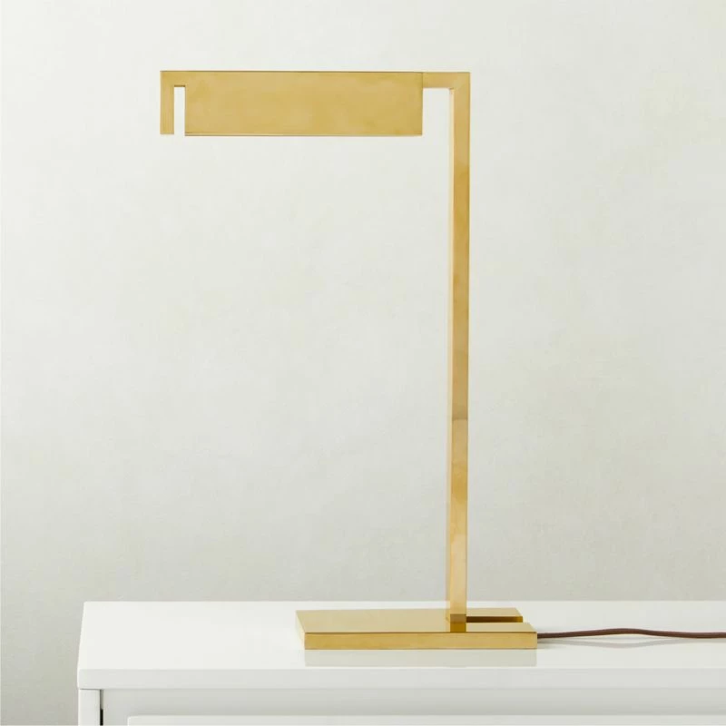 Wilde Polished Brass Task Table Lamp - Elegant Lighting for Modern Spaces