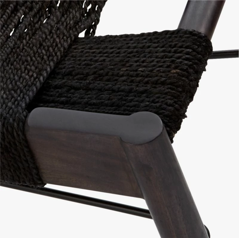 Wrap Large Black Jute Rope Bench - Stylish Living Room Furniture - Image 6