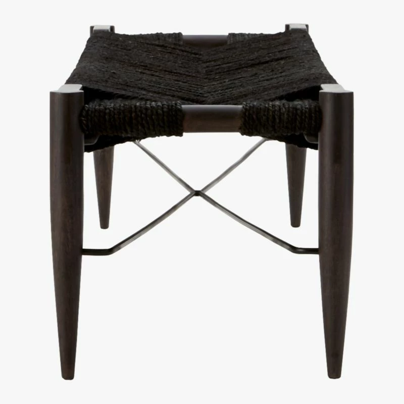 Wrap Large Black Jute Rope Bench - Stylish Living Room Furniture - Image 5