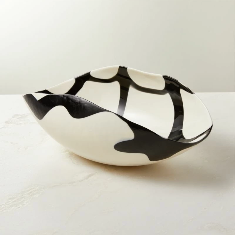 Zeta Murano White Glass Bowl - Elegant Home Accessory